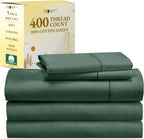 California Design Den 100% Cotton Sheets - 400 Thread Count Sateen Queen Sheets Set Deep Pocket, Soft Queen Size Bed Sheets, Cooling Sheets Queen Size Bed Set, Durable Cotton Bed Sheets (White Sheets) - Grand Goldman