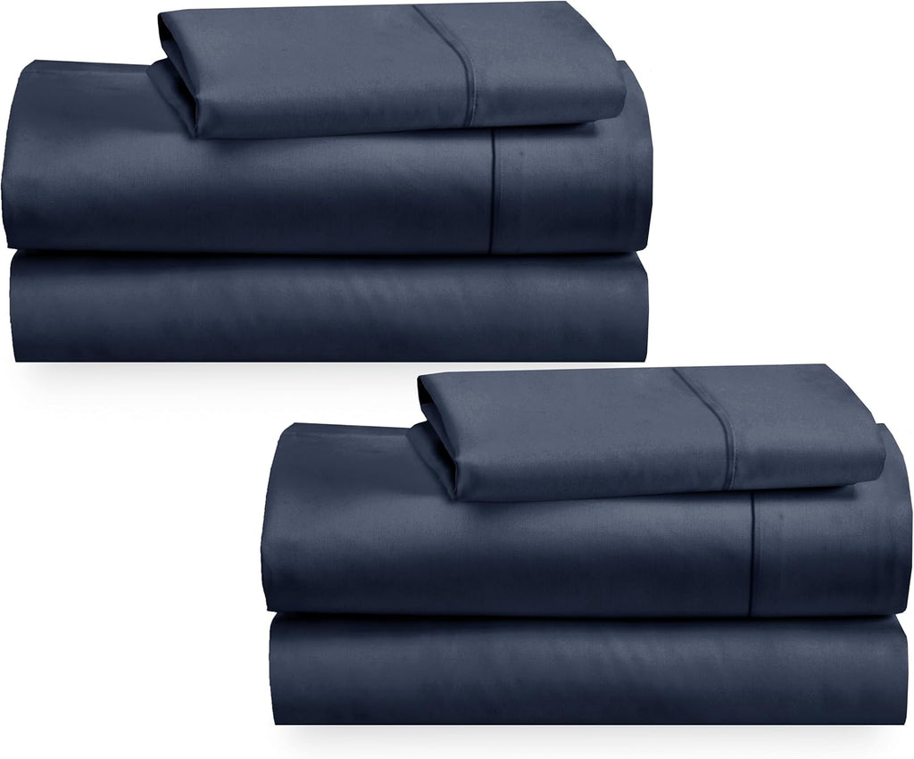 California Design Den 100% Cotton Sheets - 400 Thread Count Sateen Queen Sheets Set Deep Pocket, Soft Queen Size Bed Sheets, Cooling Sheets Queen Size Bed Set, Durable Cotton Bed Sheets (White Sheets) - Grand Goldman