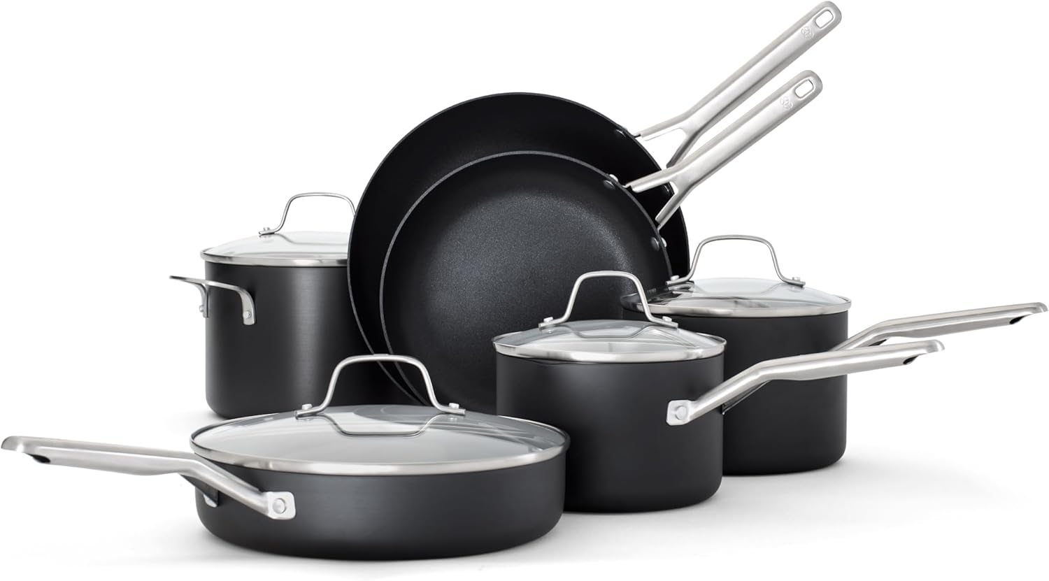 Calphalon® Hard-Anodized Nonstick 10-Piece Cookware Set - Grand Goldman