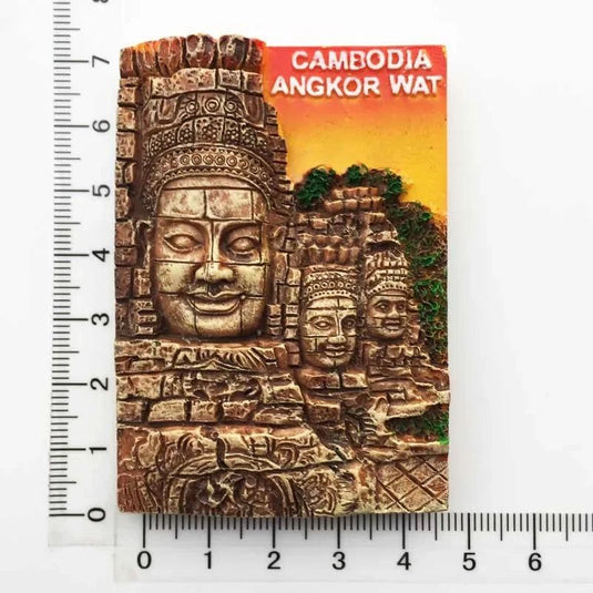 Cambodia Fridge Magnets Southeast Asia Tourist Souvenirs Magnetic fridge Sticker Angkor Wat  Apsara Stickers for Refrigerator - Grand Goldman