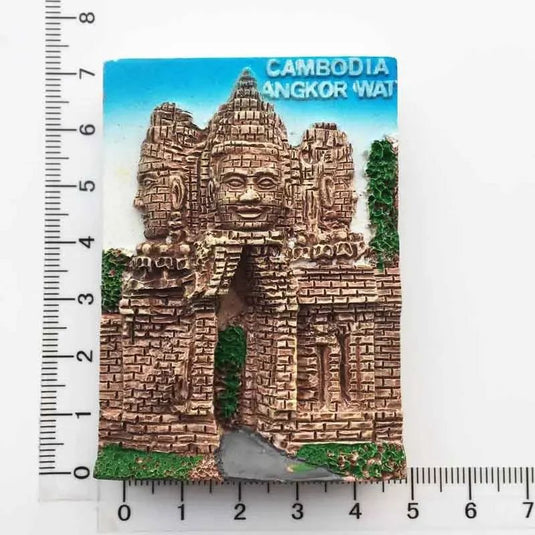 Cambodia Fridge Magnets Southeast Asia Tourist Souvenirs Magnetic fridge Sticker Angkor Wat  Apsara Stickers for Refrigerator - Grand Goldman