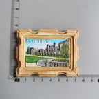 Cambridge Oxford University Landmark Building UK Travel Memorial Gift Hand-painted Magnetic Fridge Magnet Home Decoration - Grand Goldman