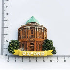 Cambridge Oxford University Landmark Building UK Travel Memorial Gift Hand-painted Magnetic Fridge Magnet Home Decoration - Grand Goldman