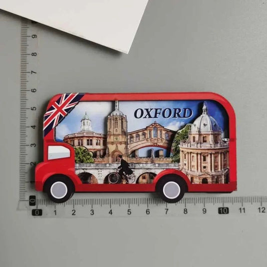 Cambridge Oxford University Landmark Building UK Travel Memorial Gift Hand-painted Magnetic Fridge Magnet Home Decoration - Grand Goldman