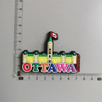 Canada Montrel Quebec Spain Madrid Barcelona France Kenya travel souvenir decorative craft gift magnetic refrigerator stickers - Grand Goldman