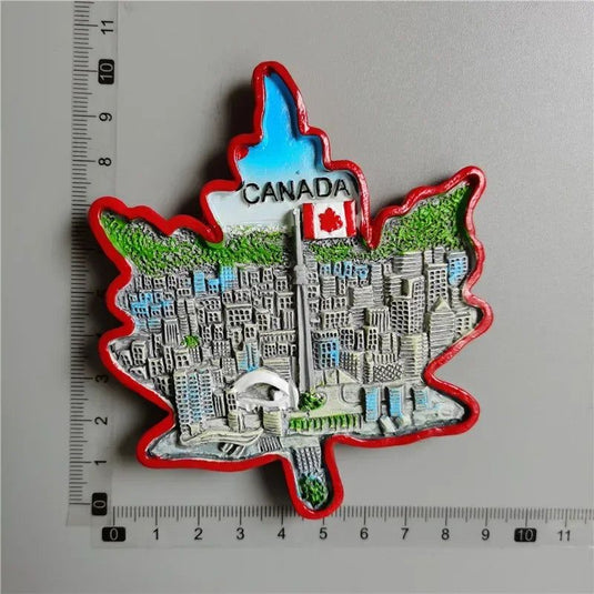 Canada Montrel Quebec Spain Madrid Barcelona France Kenya travel souvenir decorative craft gift magnetic refrigerator stickers - Grand Goldman