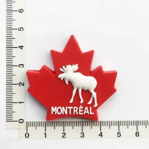 Canada Montrel Quebec Spain Madrid Barcelona France Kenya travel souvenir decorative craft gift magnetic refrigerator stickers - Grand Goldman