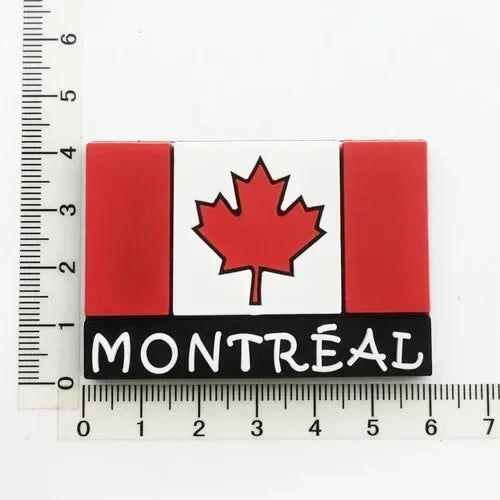 Canada Montrel Quebec Spain Madrid Barcelona France Kenya travel souvenir decorative craft gift magnetic refrigerator stickers - Grand Goldman