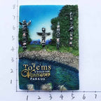 Canada QUEBEC Vancouver Totems Fridge Magnet Toronto Victoria Tourist Souvenir House Decoration Refrigerator Magnetic Stickers - Grand Goldman