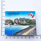 Canada QUEBEC Vancouver Totems Fridge Magnet Toronto Victoria Tourist Souvenir House Decoration Refrigerator Magnetic Stickers - Grand Goldman