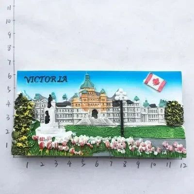 Canada QUEBEC Vancouver Totems Fridge Magnet Toronto Victoria Tourist Souvenir House Decoration Refrigerator Magnetic Stickers - Grand Goldman