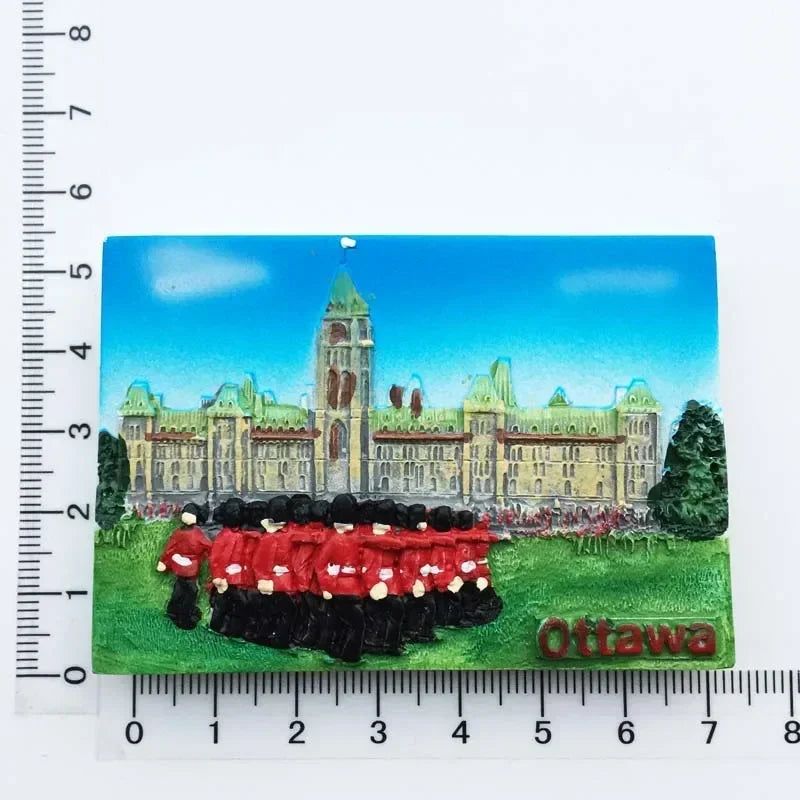 Canada QUEBEC Vancouver Totems Fridge Magnet Toronto Victoria Tourist Souvenir House Decoration Refrigerator Magnetic Stickers - Grand Goldman