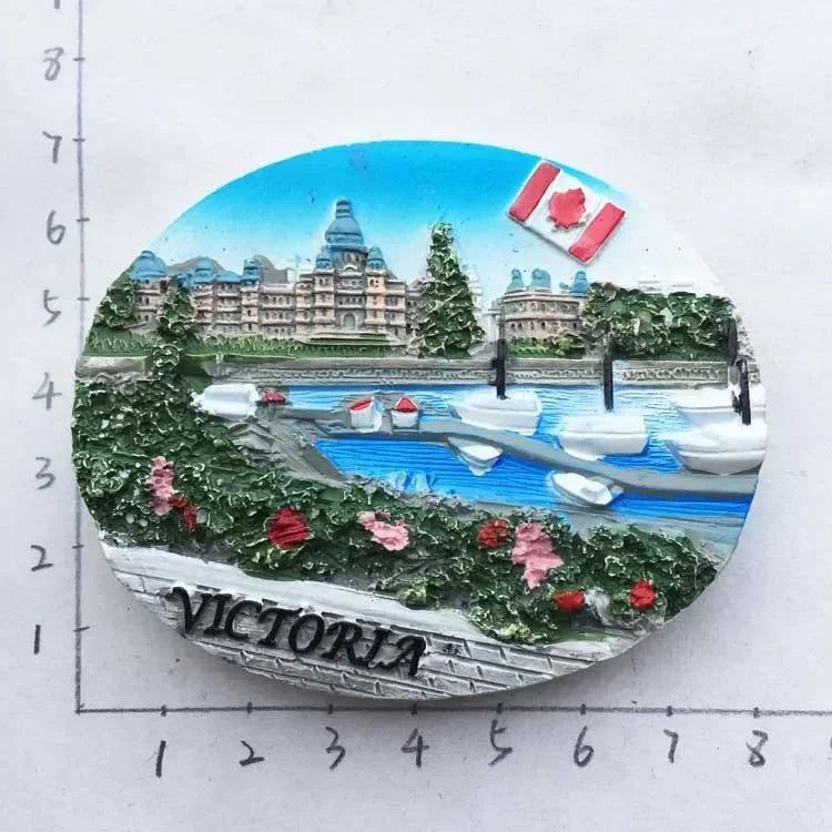 Canada QUEBEC Vancouver Totems Fridge Magnet Toronto Victoria Tourist Souvenir House Decoration Refrigerator Magnetic Stickers - Grand Goldman