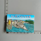 Canada QUEBEC Vancouver Totems Fridge Magnet Toronto Victoria Tourist Souvenir House Decoration Refrigerator Magnetic Stickers - Grand Goldman