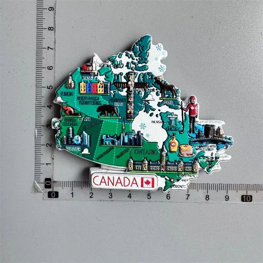 Canada QUEBEC Vancouver Totems Fridge Magnet Toronto Victoria Tourist Souvenir House Decoration Refrigerator Magnetic Stickers - Grand Goldman