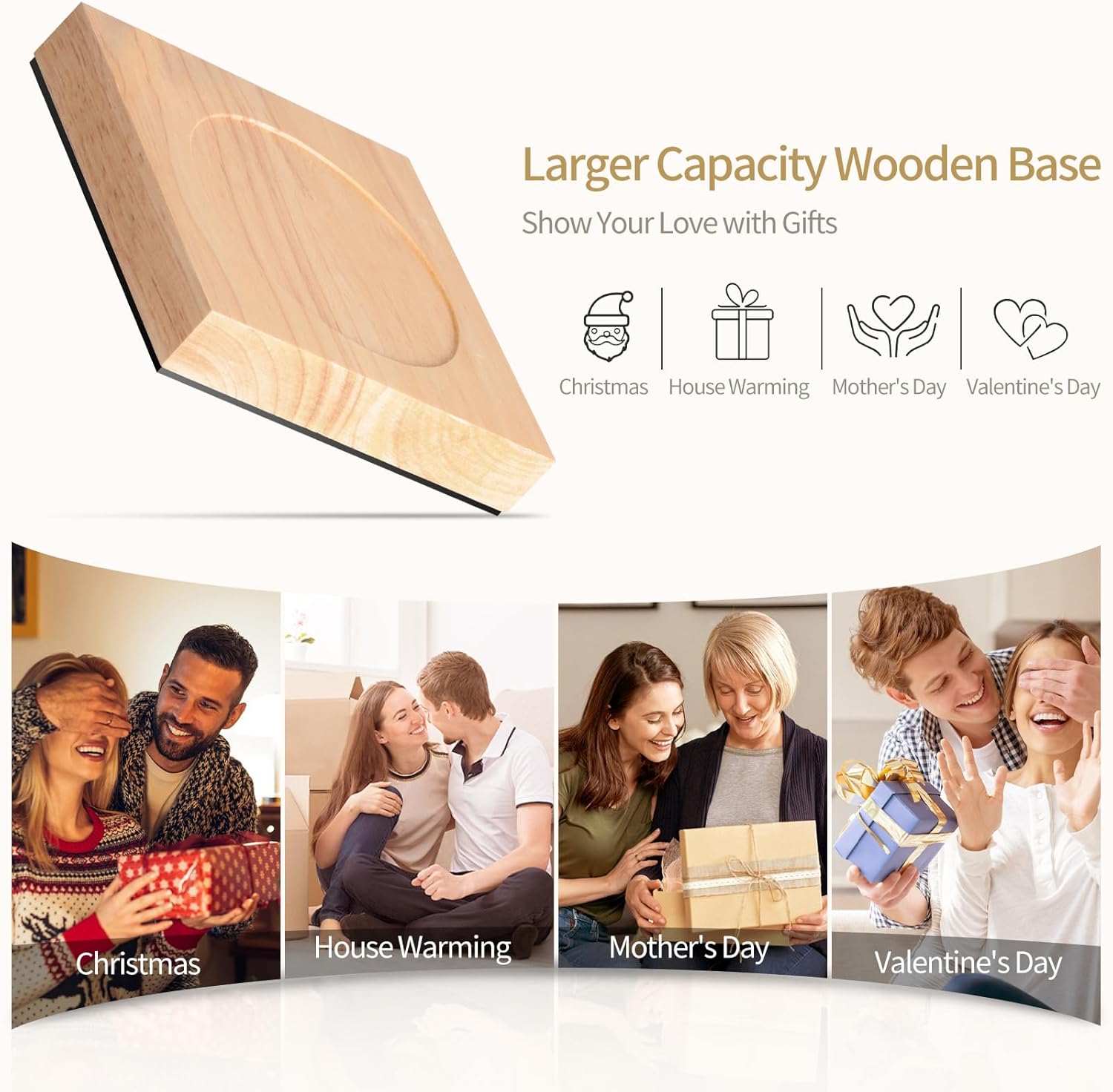 Candle Warmer Lamp, Candle Lamp Wax Warmer Heating Lamp, Timer & Dimmer 7-Levels, Fits Cup Jar Candle, Candle Top Melting, Crystal Candle Heater Lamp for Scented Wax, Elegant Home Decor, Amber Glass - Grand Goldman