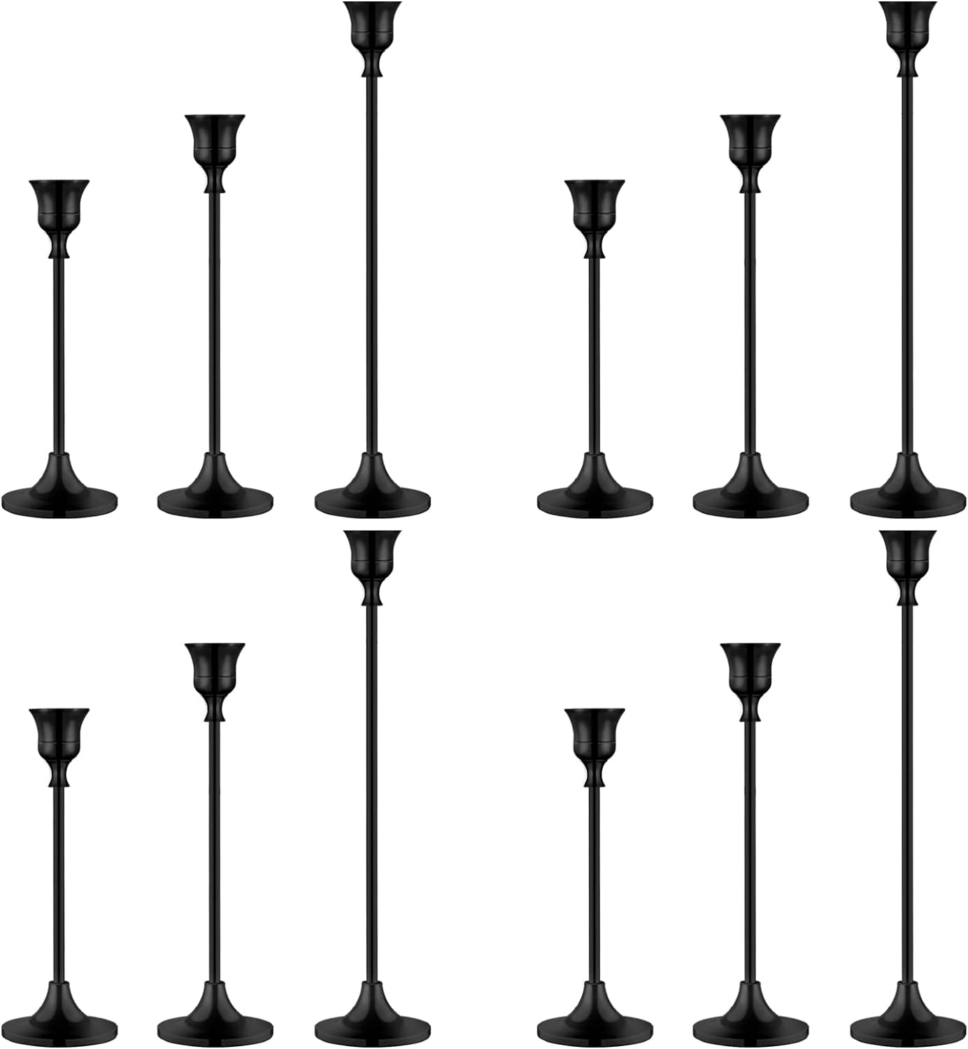 Candlestick Holders,Taper Candle Holder for Candlesticks Gold Brass Vintage Candle Stick Candle Holder Candelabra Candle Holder for Fireplace Party Dining Home - Grand Goldman