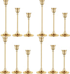 Candlestick Holders,Taper Candle Holder for Candlesticks Gold Brass Vintage Candle Stick Candle Holder Candelabra Candle Holder for Fireplace Party Dining Home - Grand Goldman