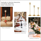 Candlestick Holders,Taper Candle Holder for Candlesticks Gold Brass Vintage Candle Stick Candle Holder Candelabra Candle Holder for Fireplace Party Dining Home - Grand Goldman