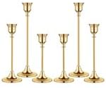Candlestick Holders,Taper Candle Holder for Candlesticks Gold Brass Vintage Candle Stick Candle Holder Candelabra Candle Holder for Fireplace Party Dining Home - Grand Goldman