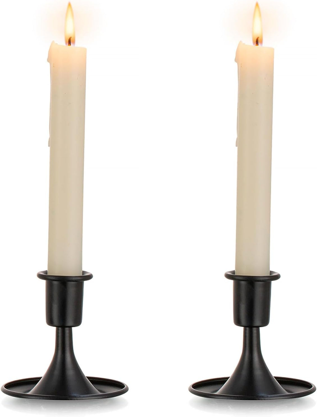 Candlestick Holders Taper Candle Holders, Romadedi Gold Candle Stick Candle Holder for Table Centerpiece, Wedding Reception, Festive Christmas Mantel Decoration or Home Decor, Set of 2 - Grand Goldman