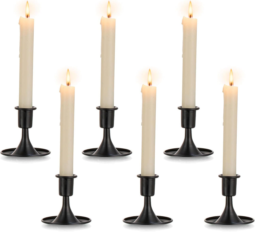 Candlestick Holders Taper Candle Holders, Romadedi Gold Candle Stick Candle Holder for Table Centerpiece, Wedding Reception, Festive Christmas Mantel Decoration or Home Decor, Set of 2 - Grand Goldman