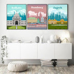 Cape Quebec Cityscape Poster Canvas Painting - Grand Goldman