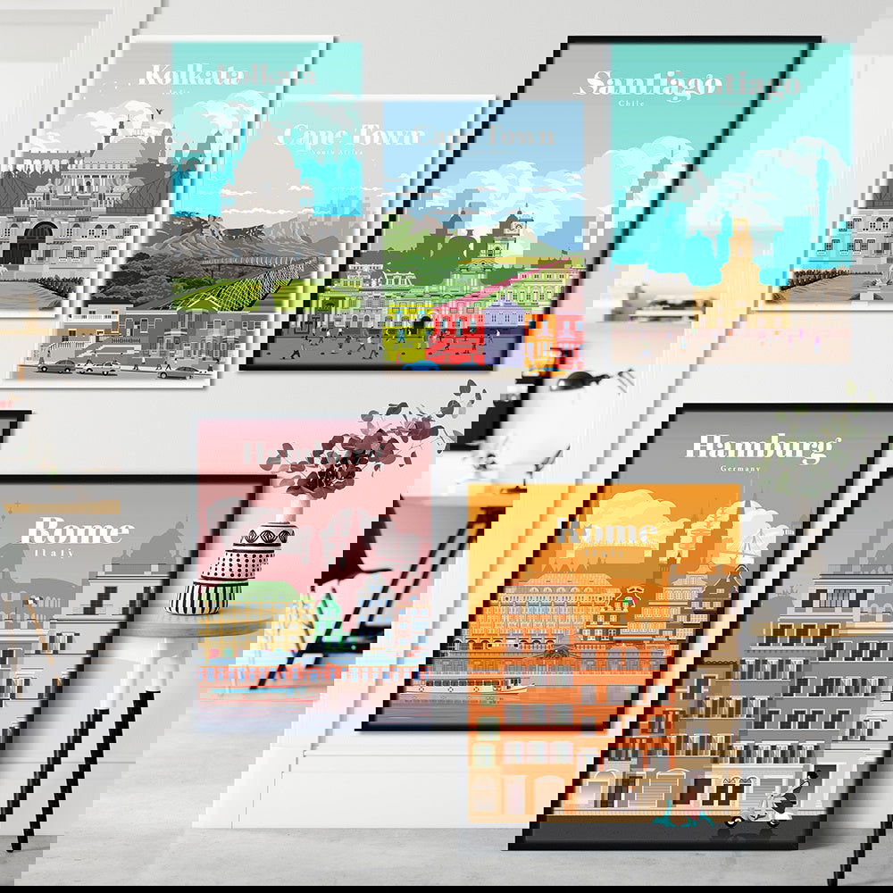 Cape Quebec Cityscape Poster Canvas Painting - Grand Goldman