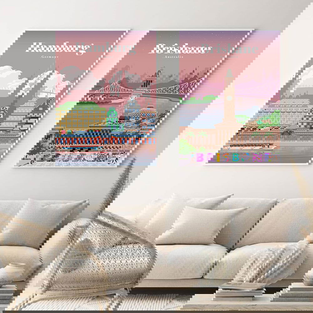 Cape Quebec Cityscape Poster Canvas Painting - Grand Goldman