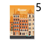 Cape Quebec Cityscape Poster Canvas Painting - Grand Goldman