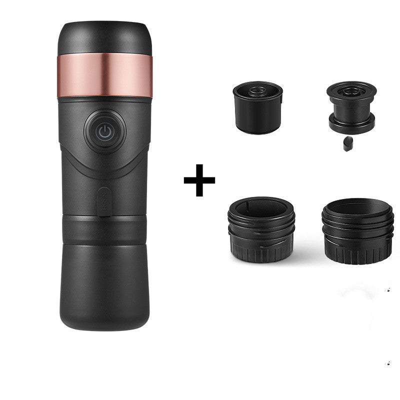 Capsule Coffee Machine Portable Electric Car Heating Italian Small Household - Grand Goldman