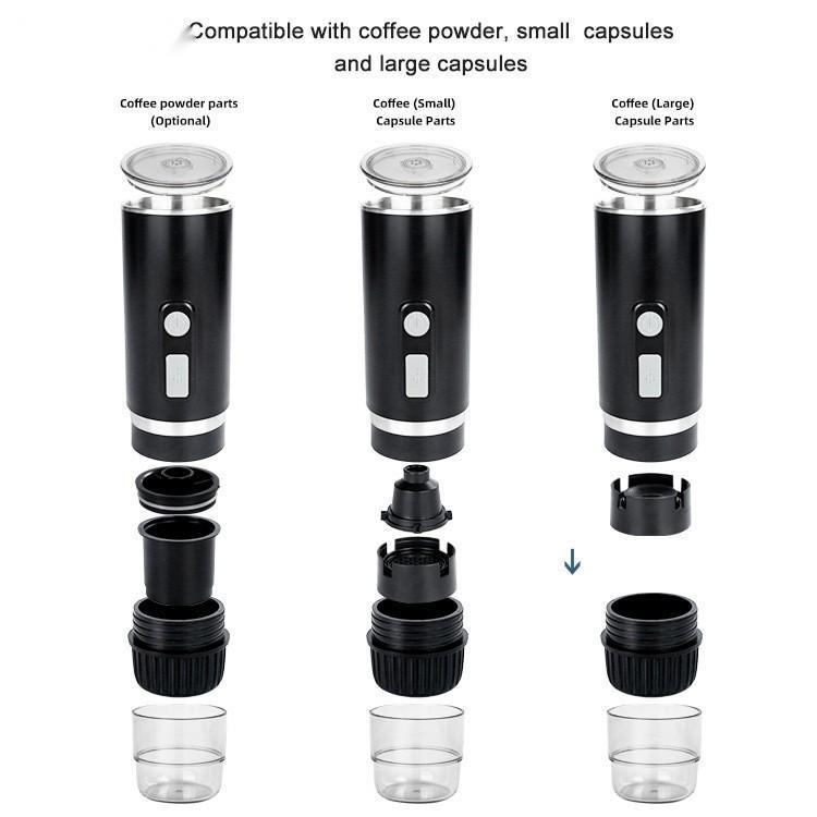 Capsule Portable Automatic Coffee Grinder Espresso Size Capsule - Grand Goldman