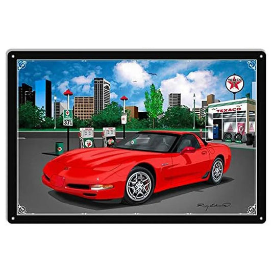 Car Motorcycle Racing Metal Tin Signs Mustang Poster Plate Wall Decor for Bars Game Room Man Cave Cafe Club Retro Posters Plaque - Grand Goldman