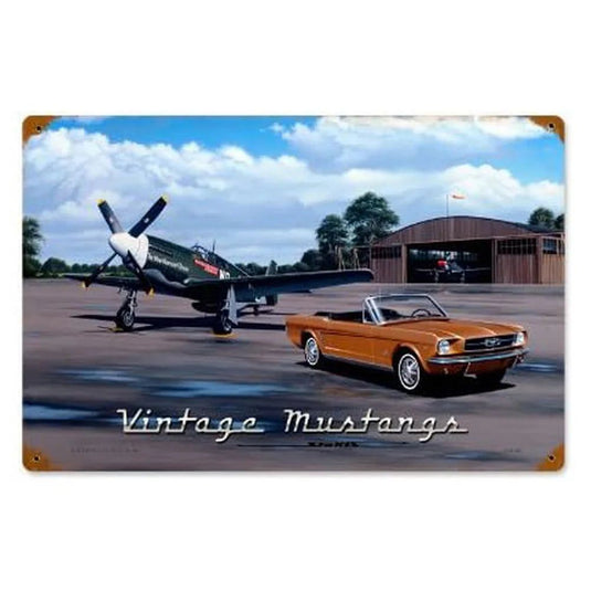 Car Motorcycle Racing Metal Tin Signs Mustang Poster Plate Wall Decor for Bars Game Room Man Cave Cafe Club Retro Posters Plaque - Grand Goldman