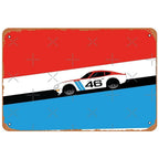 Car Motorcycle Racing Metal Tin Signs Mustang Poster Plate Wall Decor for Bars Game Room Man Cave Cafe Club Retro Posters Plaque - Grand Goldman