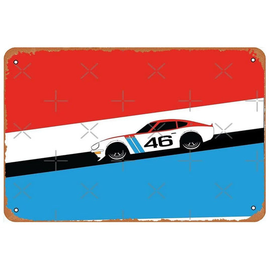 Car Motorcycle Racing Metal Tin Signs Mustang Poster Plate Wall Decor for Bars Game Room Man Cave Cafe Club Retro Posters Plaque - Grand Goldman