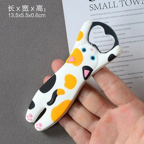 Cartoon Cute Animal Paw Wine Bottle Opener Beer Bottle Opener Cat Magnet Refrigerator Sticker Dog Fridge Magnet Beer Opener - Grand Goldman