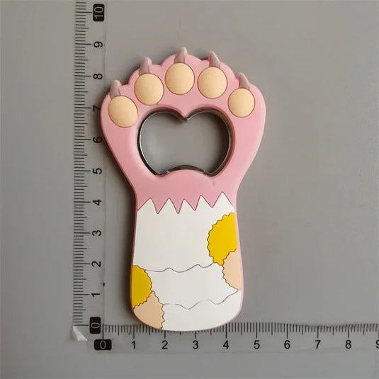 Cartoon Cute Animal Paw Wine Bottle Opener Beer Bottle Opener Cat Magnet Refrigerator Sticker Dog Fridge Magnet Beer Opener - Grand Goldman