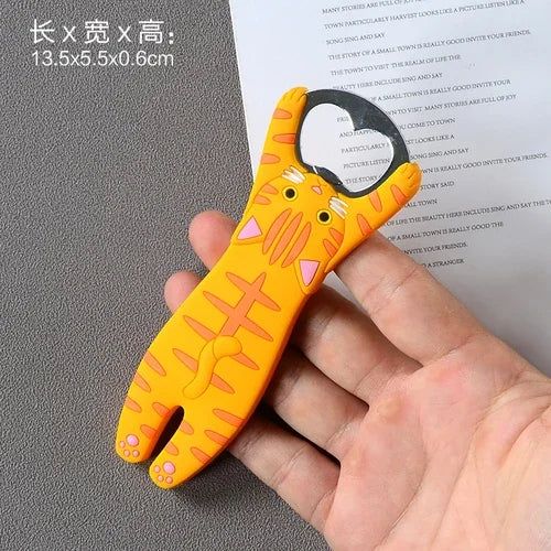 Cartoon Cute Animal Paw Wine Bottle Opener Beer Bottle Opener Cat Magnet Refrigerator Sticker Dog Fridge Magnet Beer Opener - Grand Goldman