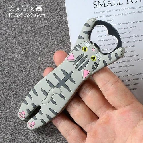 Cartoon Cute Animal Paw Wine Bottle Opener Beer Bottle Opener Cat Magnet Refrigerator Sticker Dog Fridge Magnet Beer Opener - Grand Goldman