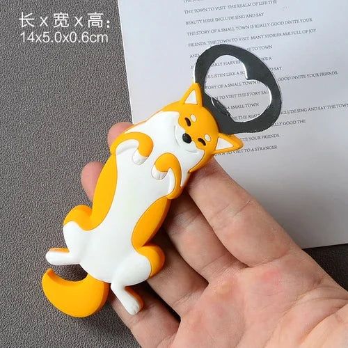 Cartoon Cute Animal Paw Wine Bottle Opener Beer Bottle Opener Cat Magnet Refrigerator Sticker Dog Fridge Magnet Beer Opener - Grand Goldman