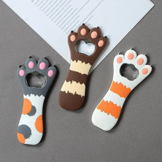 Cartoon Cute Animal Paw Wine Bottle Opener Beer Bottle Opener Cat Magnet Refrigerator Sticker Dog Fridge Magnet Beer Opener - Grand Goldman