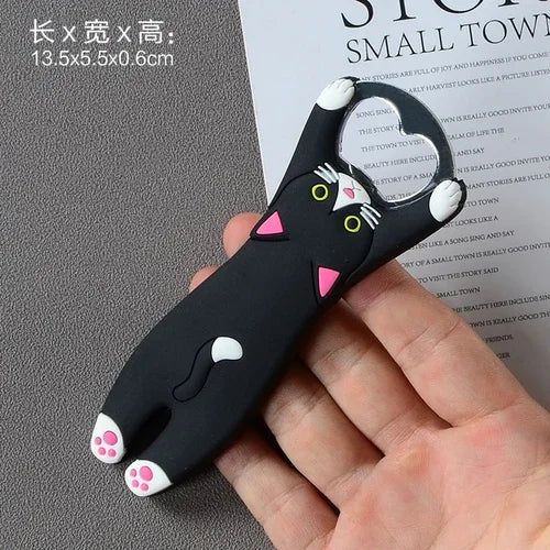 Cartoon Cute Animal Paw Wine Bottle Opener Beer Bottle Opener Cat Magnet Refrigerator Sticker Dog Fridge Magnet Beer Opener - Grand Goldman