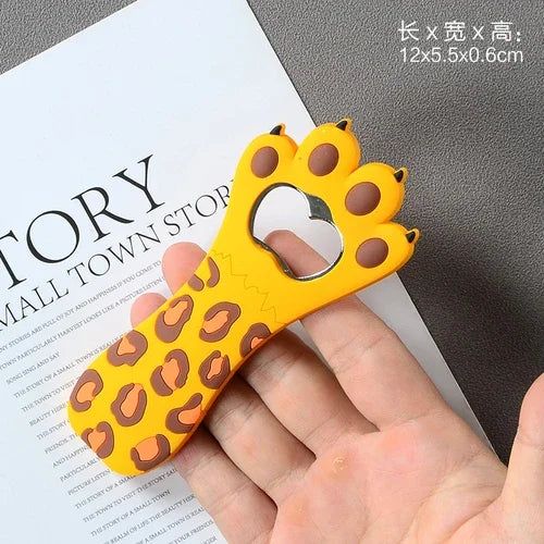 Cartoon Cute Animal Paw Wine Bottle Opener Beer Bottle Opener Cat Magnet Refrigerator Sticker Dog Fridge Magnet Beer Opener - Grand Goldman