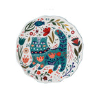Cartoon Lucky Cat Round Plate Ceramic Color Dinner Plate Dish Plate Nordic Tableware - Grand Goldman