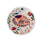 Cartoon Lucky Cat Round Plate Ceramic Color Dinner Plate Dish Plate Nordic Tableware - Grand Goldman