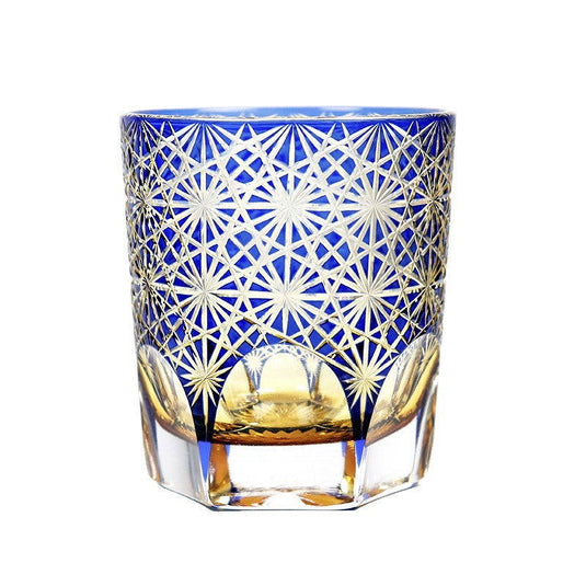 Carved Lead-free Crystal Glass Whisky Tumbler - Grand Goldman