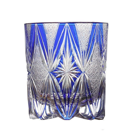 Carved Lead-free Crystal Glass Whisky Tumbler - Grand Goldman