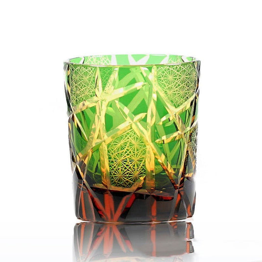 Carved Lead-free Crystal Glass Whisky Tumbler - Grand Goldman