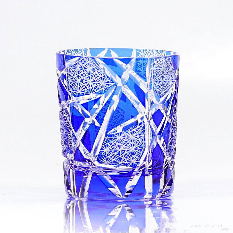 Carved Lead-free Crystal Glass Whisky Tumbler - Grand Goldman